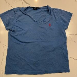Polo Ralph Lauren Women's V-Neck Pony T-Shirt Size S